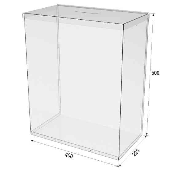 Ящик EKOSTAR без замка для пожертвований и сбора денег 400x225x500. Объем 45 литров Киев