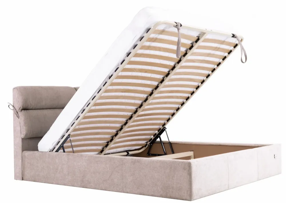 Кровать Edinburgh Comfort 120 х 190 см Мисти Mocco С подъемным механизмом и нишей для белья Мокко Киев - изображение 7
