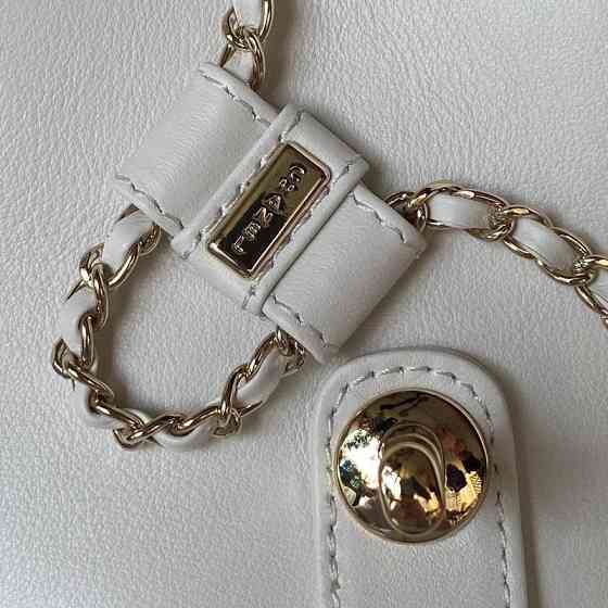 Женский кожаный рюкзак (Белый) Киев