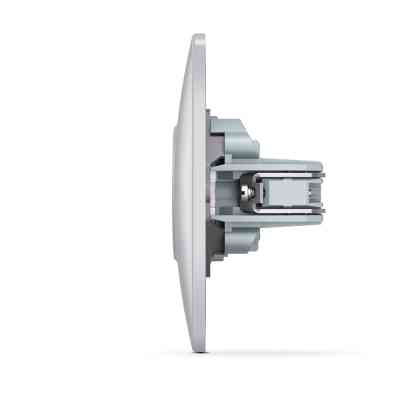 Розетка Videx_ BINERA 2ая із заземленням кремова (VF-BNSK1-SS) Вінниця