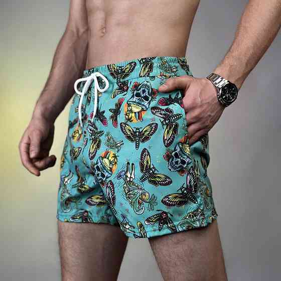 Принтовані чоловічі шорти для плавання Pobedov Pool day Metelyky Київ