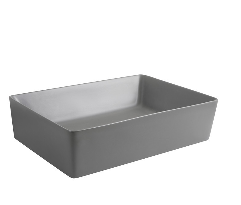 Раковина накладна Mixxus Premium QUADRO-0108 GRAY 550x390x145mm   ( MP6652 ) 30190 Харків - фото 10