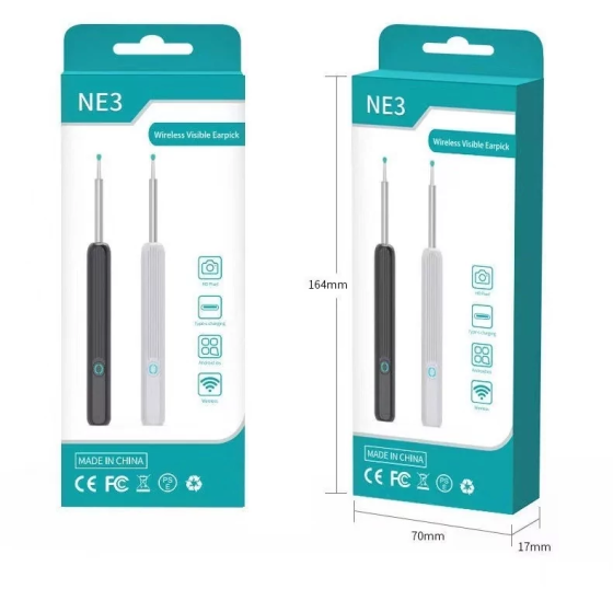 Беспроводной прибор для чистки ушей NE3 отоскоп Киев