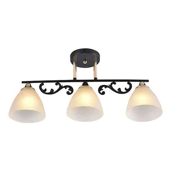 VALESO Люстра стельова на 3 плафони VALESO -3, патрон E27, Чорний+Золото Коломия