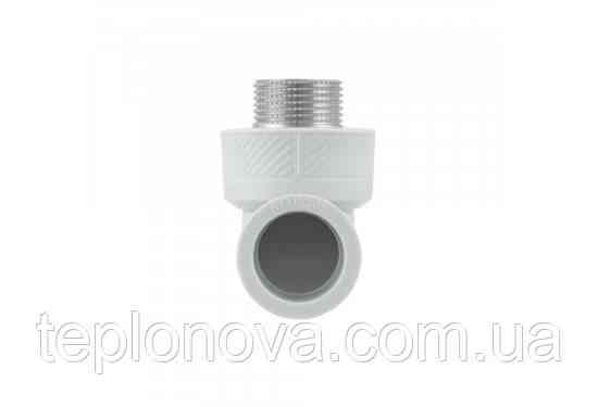 Кутник (Коліно) з різьбою PPR ø25х1/2'з (Поліпропілен) Raftec 25мм 1/2" RMU2501 Чернівці