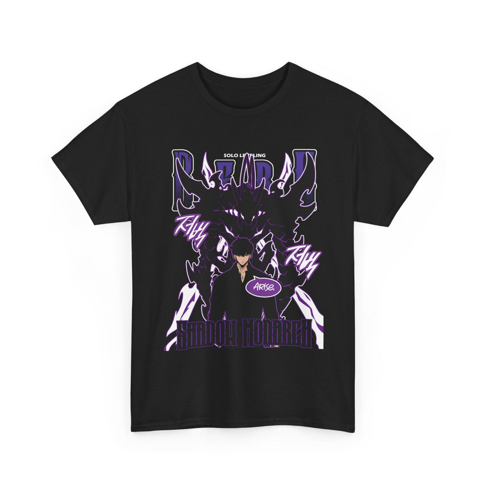 Футболка аниме Соло Левелинг Сунг Джинвоо оверсайз (S/M/L) Черний AnimeJ0219 Днепр - изображение 4