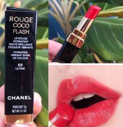 Увлажняющая помада для губ Chanel Rouge Coco Flash 68 Ultime Славянск