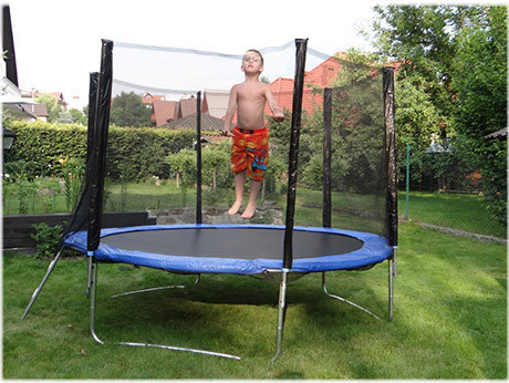 Батут SJ 10ft (312см) синій з зовнішньою сіткою Киев - изображение 4