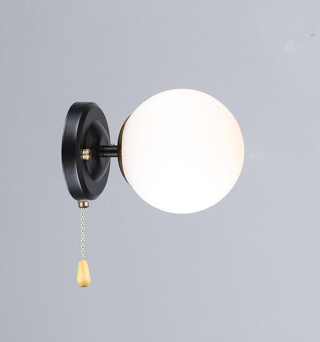 VALESO Настінне бра B N6650/1W Чорний+Мідь Коломия - фото 1