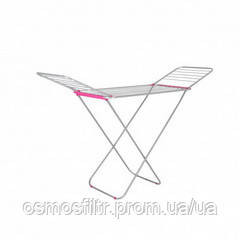 Сушка для білизни з крилами Axentia алюміній з пласт вставками 18 м сіра 180х55х93 см (251558) Київ - фото 2