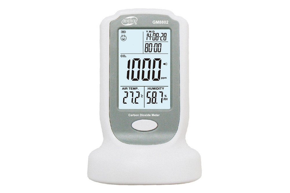 Газоанализатор углекислого газа + термогигрометр (0-2000 ppm,0-50°C, 10-90%) BENETECH GM8802 Киев - изображение 5