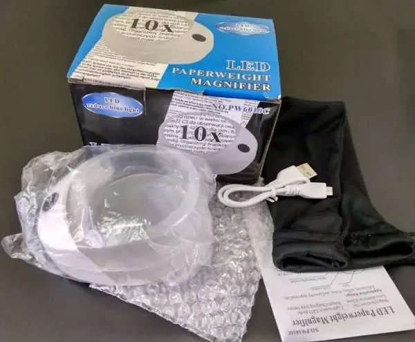 Настольная лупа 10X с LED подсветкой PW6010C Полтава - изображение 1