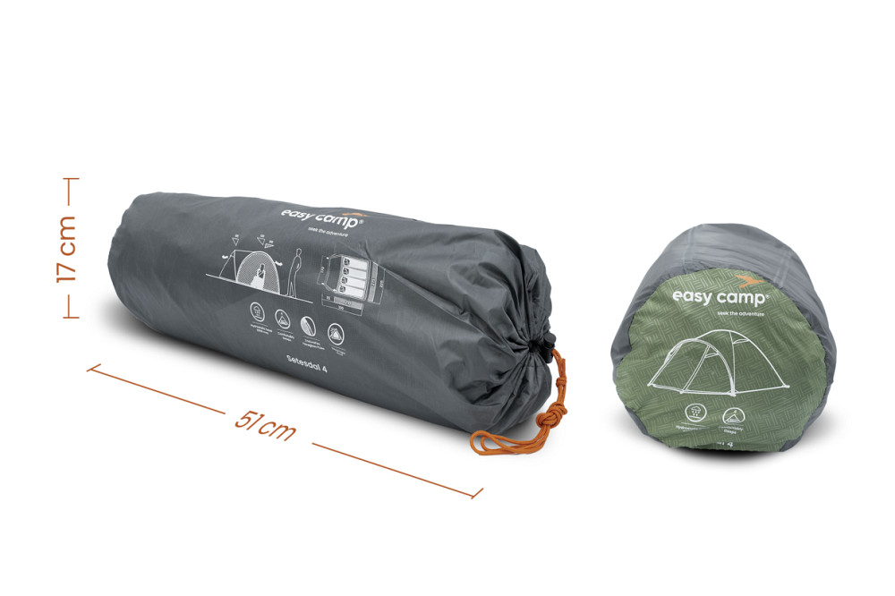Палатка четырехместная Easy Camp Setesdal 4 (120478) Київ - фото 5