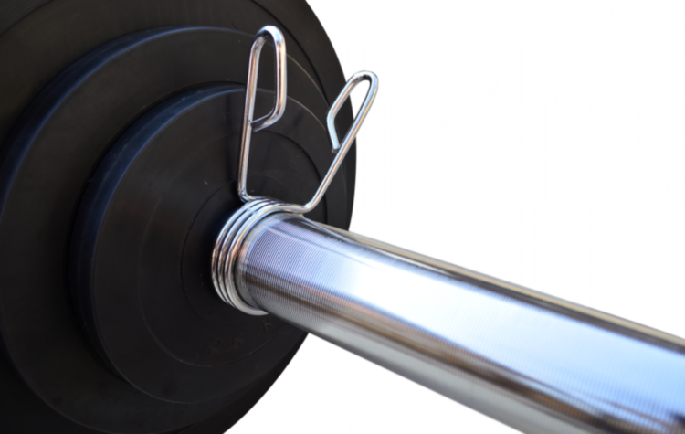 Обгумована штанга на 75 кг з олімпійським грифом Гантелі, гирі, штанги та диски металеві розбірні Київ - фото 3