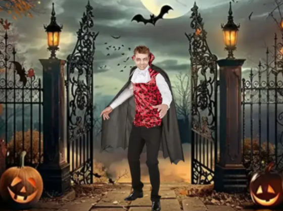 Костюм на Хелловін чоловічий Вампір різнобарвний XL Київ