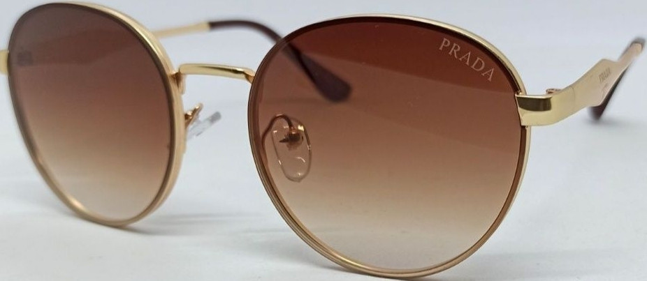 Женские брендовые очки серый и коричневый градиент в метал оправе 364. Киев - изображение 7