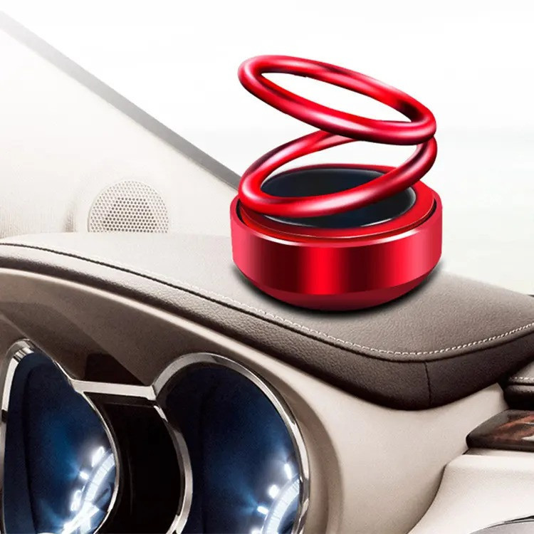 Ароматизатор у машину освіжувач повітря дифузор «Кільця левітації» на сонячній батареї, колір червоний Кам'янець-Подільський - фото 6