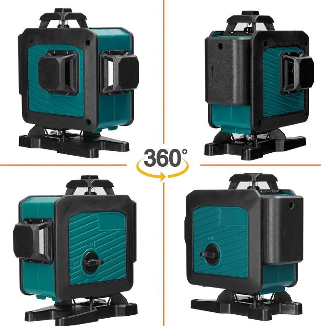 Акумуляторний лазерний рівень BX-3314 4D, 16 ліній, самовирівнювання, IP54, штатив Одеса - фото 12