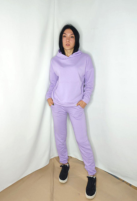 Костюм підлітковий спортивний тринитка петля Бузковий 154-158 Харків - фото 1