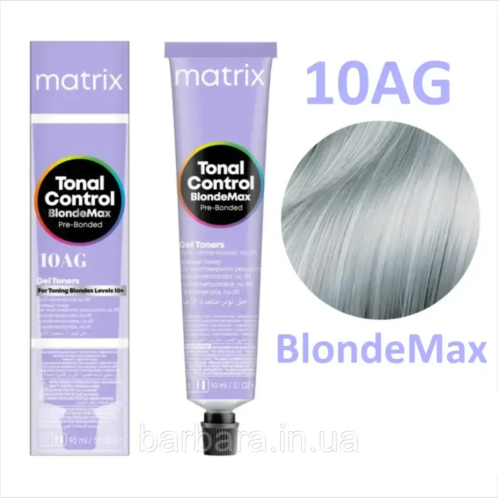 Краска для волос Matrix Tonal Control Blonde Max Pre-Bonded Gel Toner 10VA (екстра світлий блонд фіолетовий попелястий) Київ - фото 1