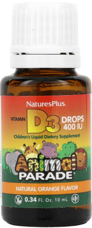 Vitamin D3 Liquid Natures Plus Vitamin D3 Liquid Drops Animal Parade 10ml Orange Київ