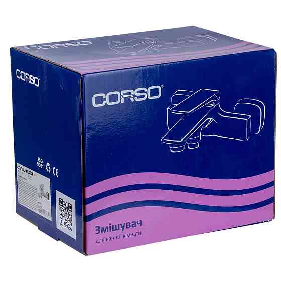 Corso Смеситель GARDA Ø35 для ванны литой CORSO BC-1C121W (9605203) Коломыя