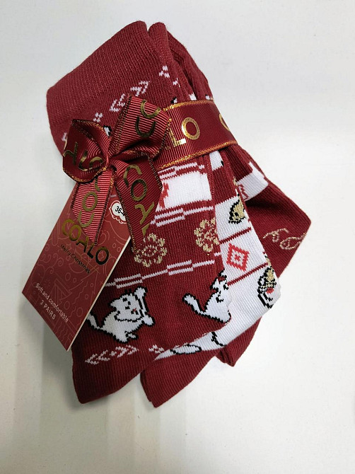 Новорічні жіночі шкарпетки COALA в наборі з 3 шт. Розмір 36-41 Київ - фото 8