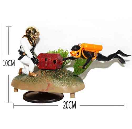 Декор для акваріума Два водолази різнобарвний Київ