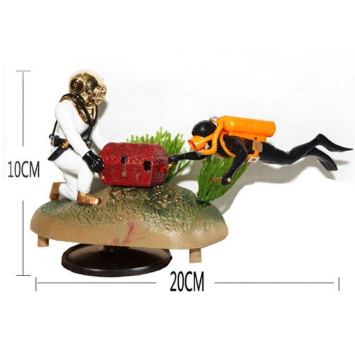 Декор для акваріума Два водолази різнобарвний Київ - фото 2