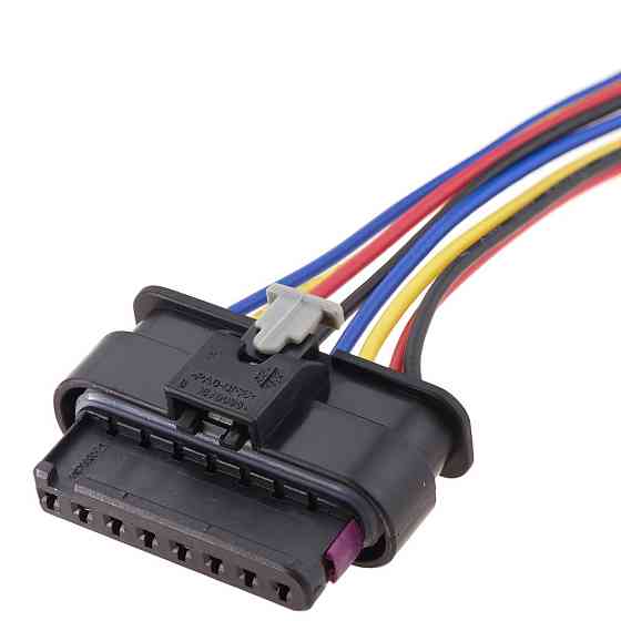 Електричний з'єднувач із дротом, 8-контактний Чорний, Пластик, Київ