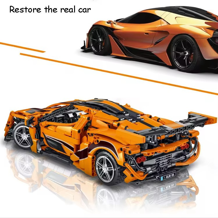 Конструктор спортивний автомобіль на 1397 деталей, помаранчевий Кам'янець-Подільський - фото 3