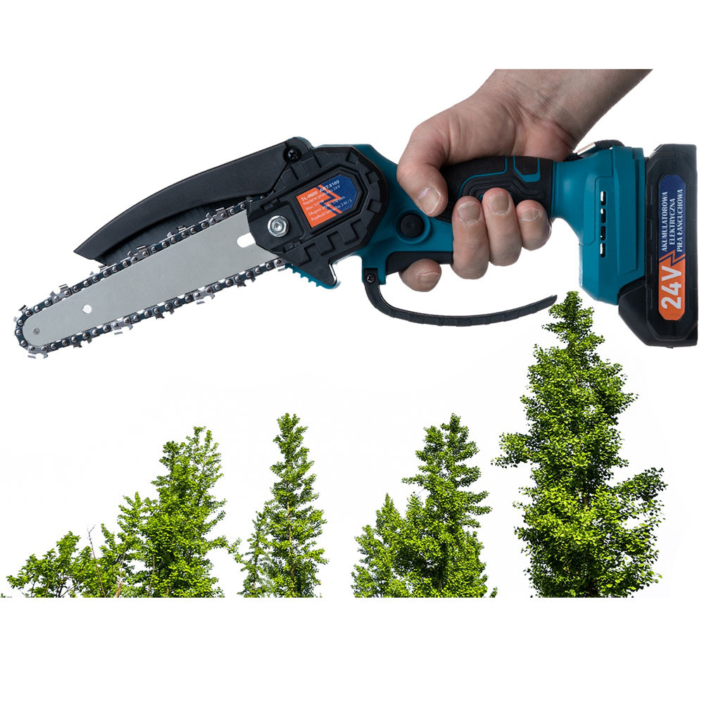 Побутова акумуляторна ланцюгова пила, Пила для подрібнення садових відходів, Акумуляторна ручна обрізка ZY-15 Львів - фото 3