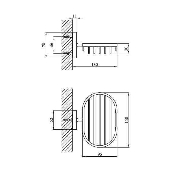 Мильниця для ванни Kroner KRM Elbe - ACC2902-2 Київ