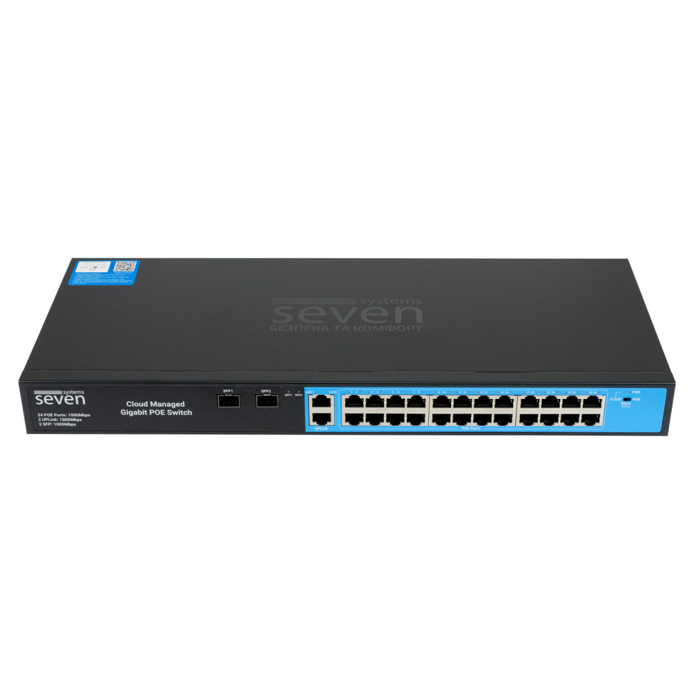 Облачно управляемый гигабитный 28-портовый PoE-коммутатор SEVEN GPS424 Киев - изображение 17