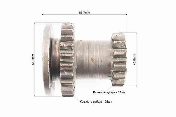 Шестерня КПП первинного вала Z-14x25 Київ