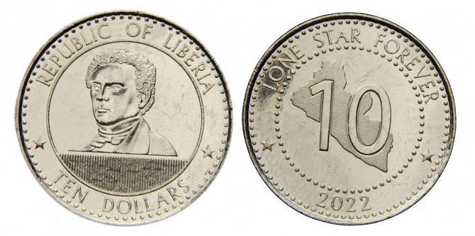 Либерия 10 долларов 2022 UNC Полтава - photo 1