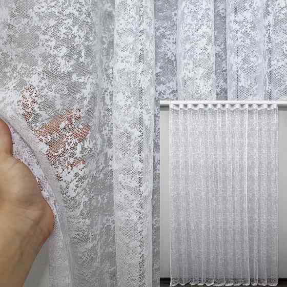 Тюль VR-Textil 702т Мармур Al-2 Жакард Білий 400х270 см (40-516) Київ