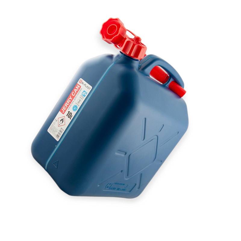 Каністра пластикова вертикальна з лійкою 10л. Мукачево - фото 1