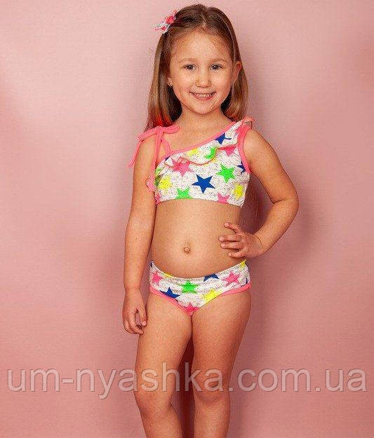 Купальник дитячий роздільний синій з сердечками 98, 122 Кривий Ріг - фото 2