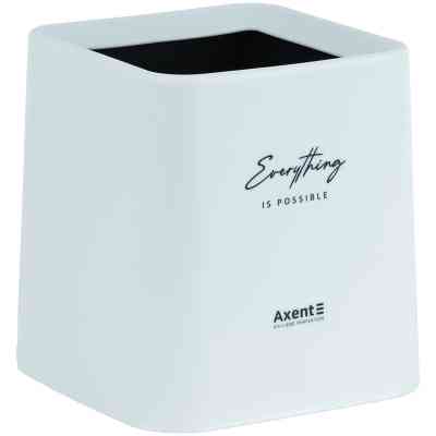 Кошик для паперів Axent Настільний контейнер для сміття, квадратний, білий (2132-21-A) Вінниця