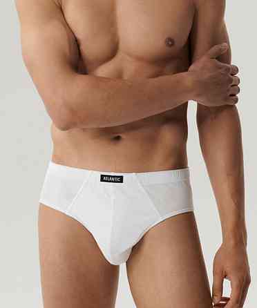 Трусы мужские классика белые Atlantic Basic 3BMP-006 L Киев