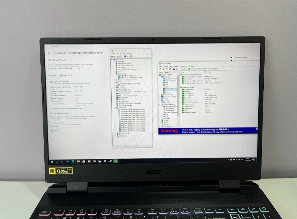 Acer Nitro 5 165Hz RTX3060 140W Ryzen 5 6600H RAM 16Gb DDR5 SSD 512Gb. Ноутбук Acer Nitro 5 . Київ - фото 8