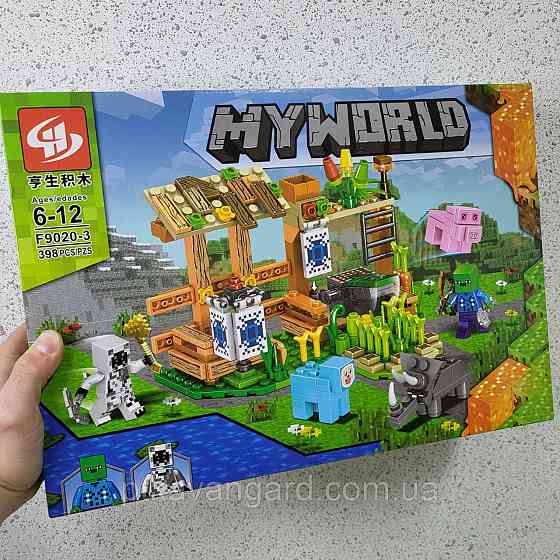 Конструктор Майнкрафт My World 398 деталей блочний F 9020-3 Хмельницький