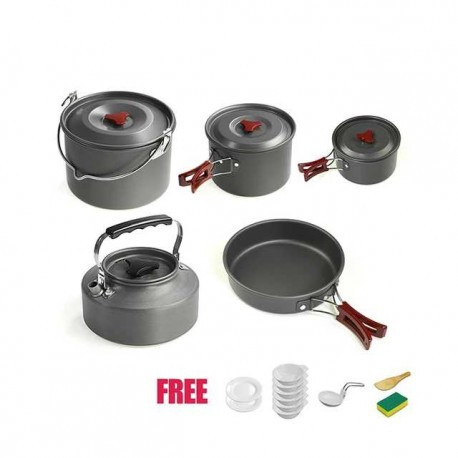 Посуда туристическая 5 в 1 Cooking Set DS-309. а232 Одесса - изображение 1