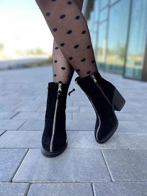 Lexi Жіночі черевики Lexi чорні натуральна замша каблук 9см (3048/1) Коломия - фото 3