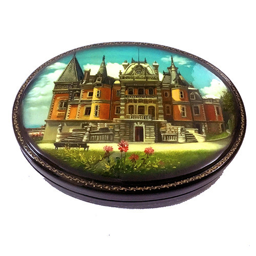 Сувенірна скринька мініатюра розписна Київ - фото 1