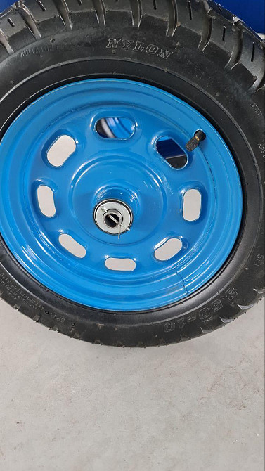 Тачка будівельна Garden joys 300 Синій Візок двоколісний будівельний Тачка будівельна посилена Біла Церква - фото 9