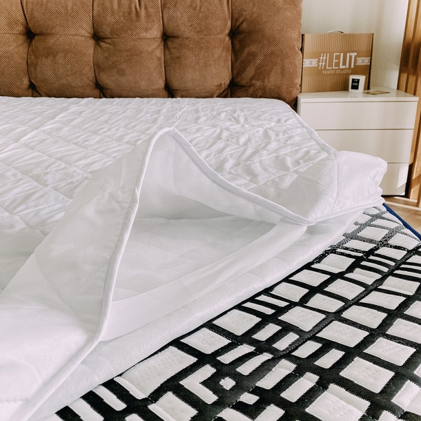 Наматрацник  з бортами, «Lelit», Мікрофібра, Білий, 80/200/20 Київ - фото 3