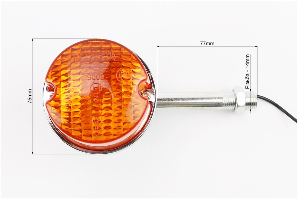 Поворот з кронштейном, колір обідка-"ХРОМ" (коротка ніжка) Київ - фото 3