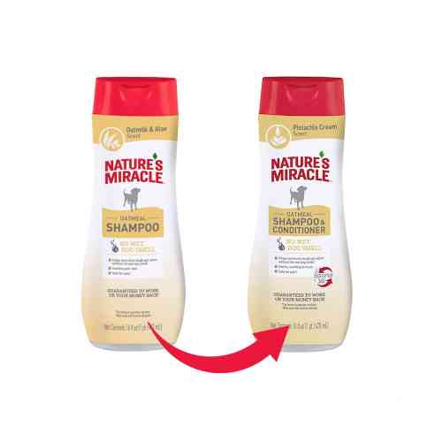 Шампунь-кондиціонер 8in1 Nature’s Miracle для собак з ароматом вівсяного молока та фісташки 473 мл Київ